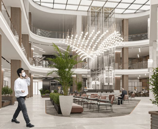 KOBİA ofis binasının interyeri