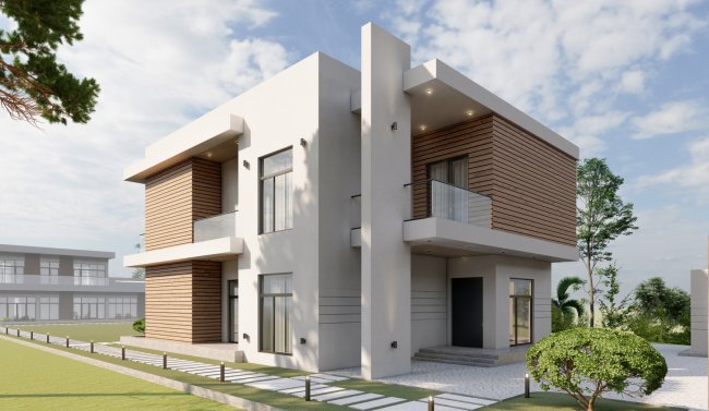 2 mərtəbəli villa